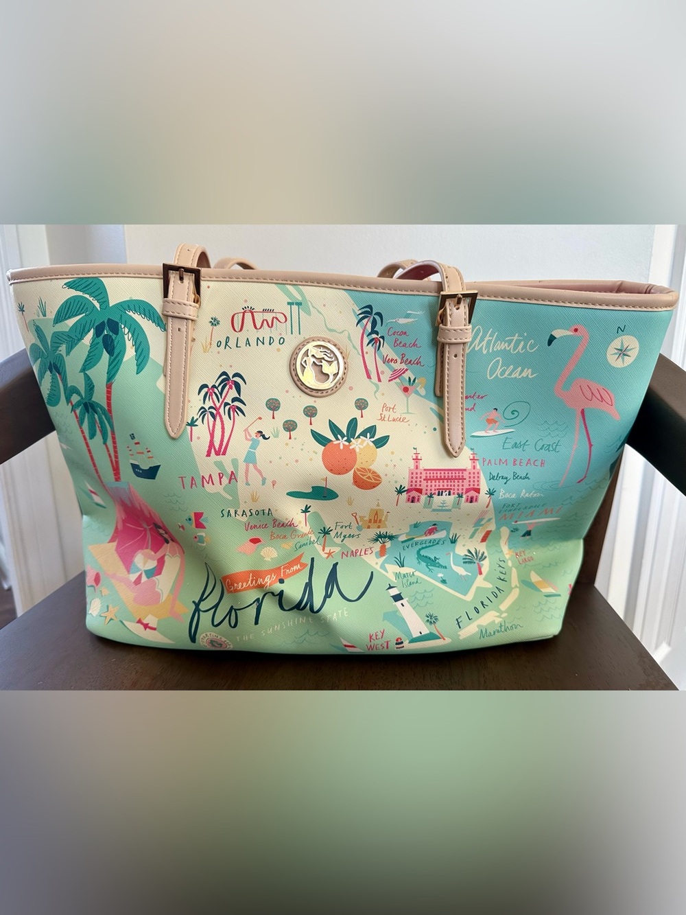 Spartina 449 Florida Map Print Tote